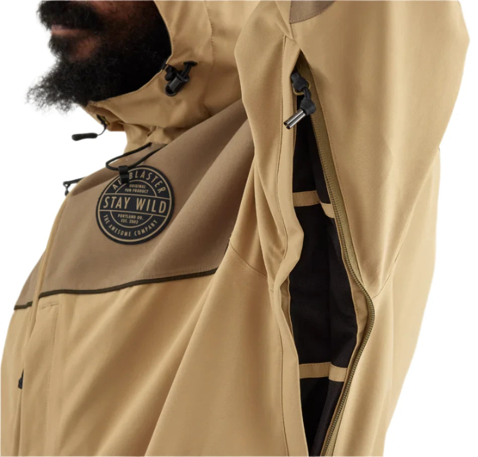 Airblaster Kook Shell Suit 2025 - Waterproof Snowboard Jacket for Men & Women | Skiing, Snowboarding & Winter Outdoor Activities