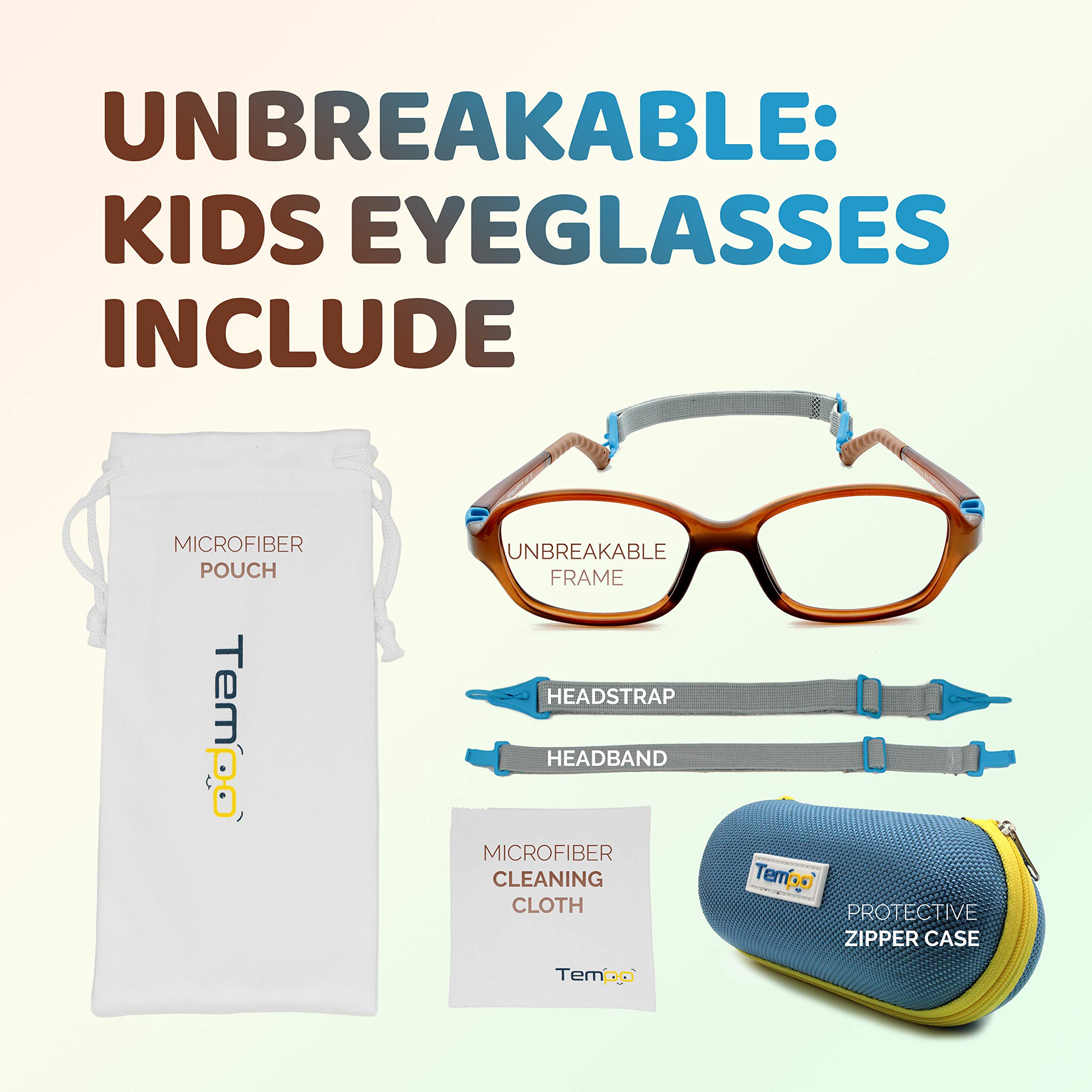 Unbreakable Kids Glasses - Flexible & Durable Children's Eyewear for Active Lifestyles - Perfect for School, Sports, and Outdoor Play - Model 3006