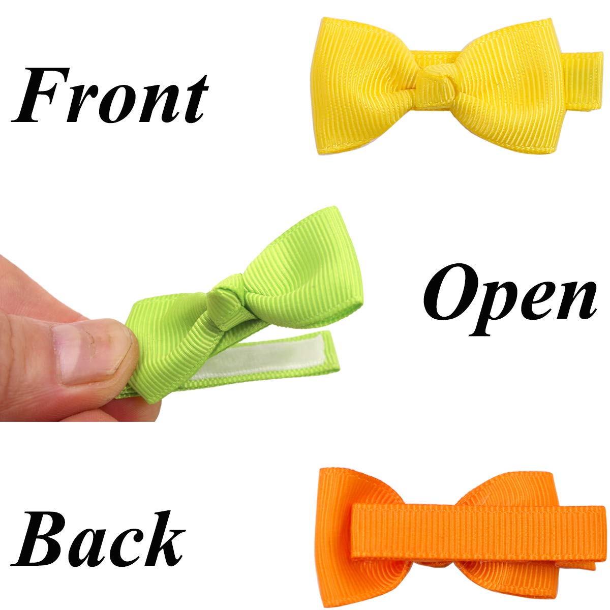 JOYOYO 50PCS Baby Hair Clips - 2 Inch Small Hair Bows for Girls, Toddlers & Infants | Non-Slip Fully Wrapped Hair Accessories for Pigtails, Ponytails & Daily Styling | Perfect for Parties, Photos & Everyday Use