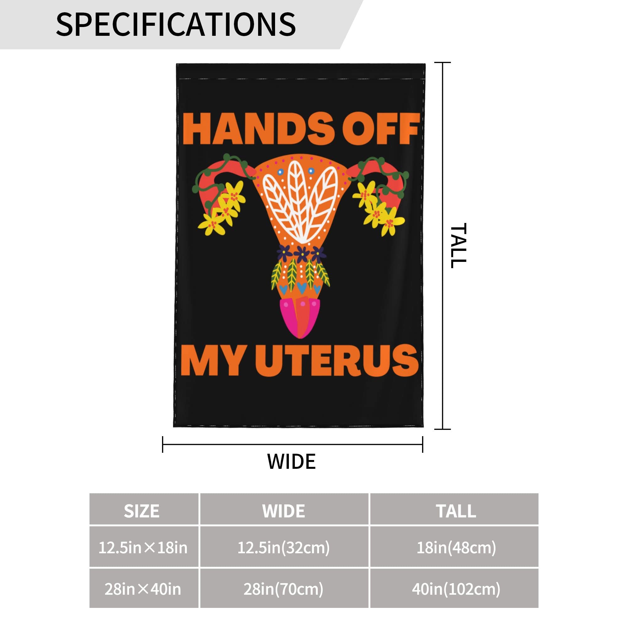Pro-Choice Women's Rights Garden Flag - 12.5