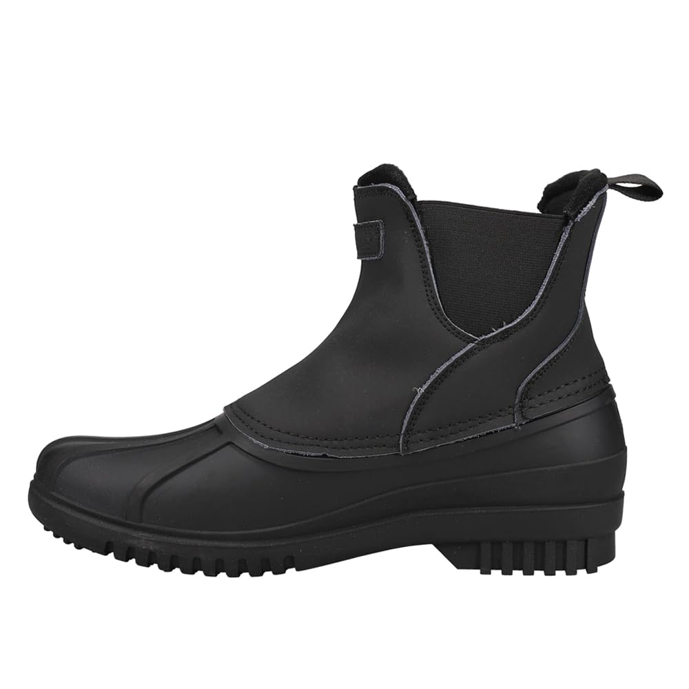 **LONDON FOG Men's Tyler Slip-On Waterproof Chelsea Duck Boots - Insulated Leather Winter Snow Boots for Rain & Snow | Perfect for Hiking, Commuting & Outdoor Adventures**
