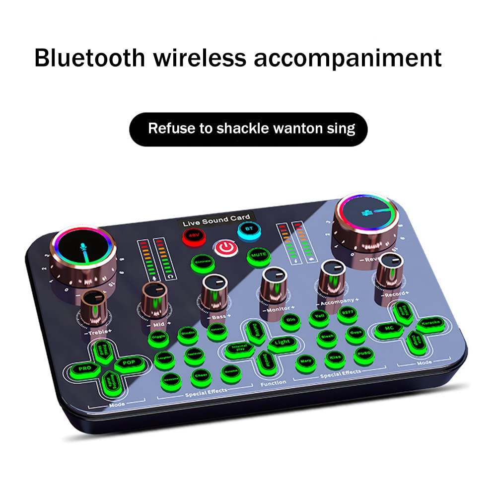 Lisher K600 Universal Sound Card Kit - Professional Audio Mixer for Live Streaming, Mobile Phones & Computers | Perfect for Podcasting, Gaming & Music Production
