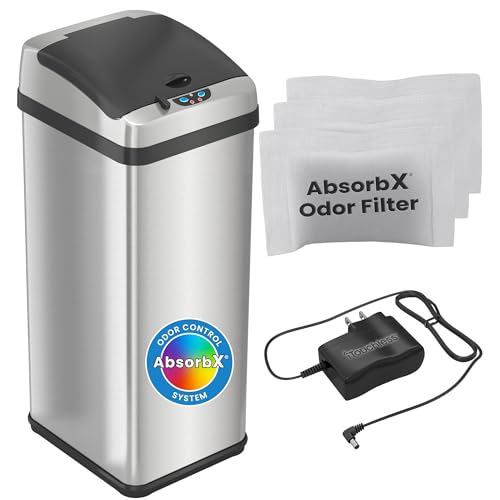 Silver Trash Can with AC and 3 Filters