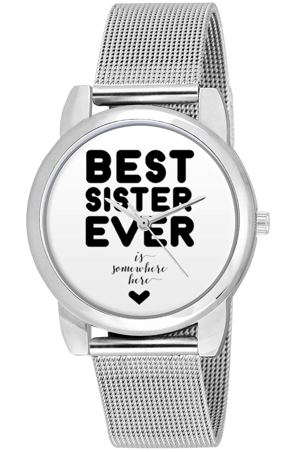 BIGOWL Silver Chain Analog Women's Watch - Elegant Rakhi Gift for Sister, Birthday, Anniversary & Special Occasions