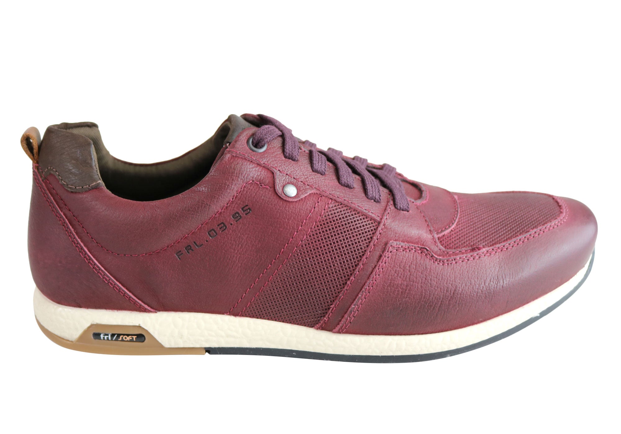 Ferricelli Oscar Men's Genuine Leather Lace-Up Casual Shoes - Handcrafted in Brazil - Perfect for Office, Dating & Everyday Wear