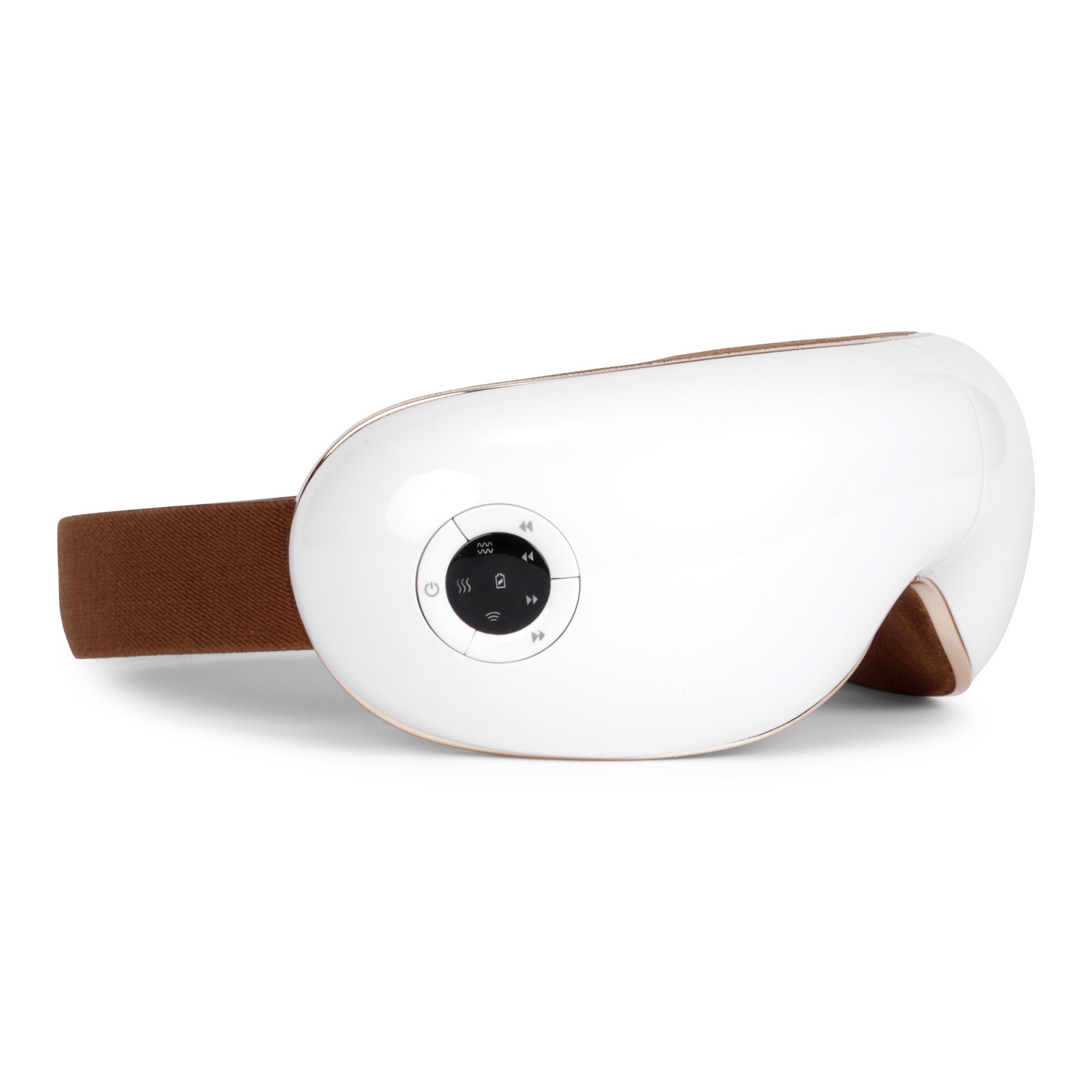 GLOBAL RELAX® SKANDAS Foldable Facial & Eye Massager with Heat, Shiatsu, Compression & Vibromassage - Dark Circle Corrector, Built-in Speakers & Music - Perfect for Home Relaxation, Travel & Stress Relief