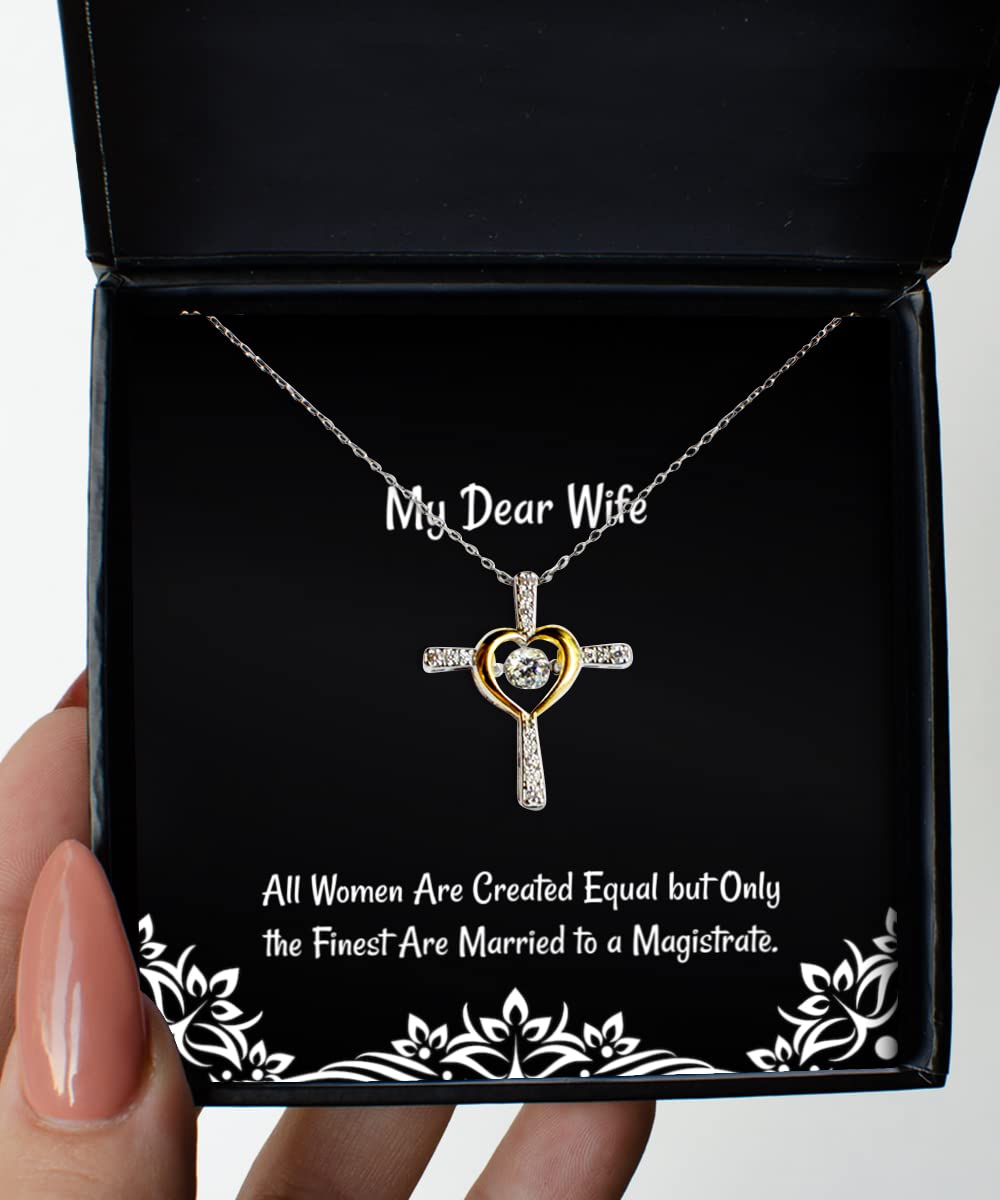 Funny Cross Dancing Necklace for Wife - Unique Gift from Husband | Elegant Jewelry for Anniversary, Birthday & Special Occasions | Perfect for Date Nights & Romantic Surprises