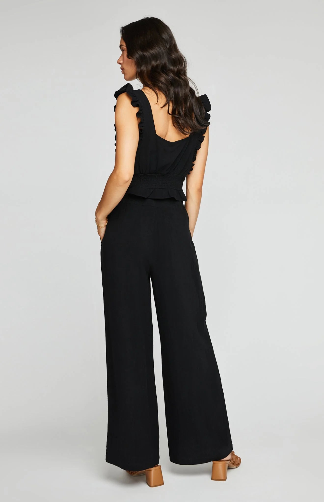 Gentle Fawn Bardot Off Shoulder Top for Women - Black Flowy Blouse for Casual Wear, Date Night & Summer Outfits
