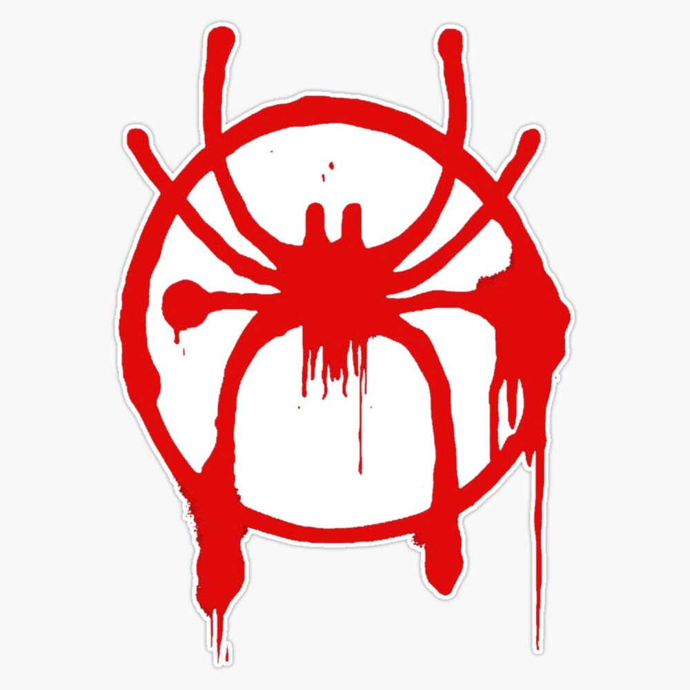 Miles Morales Spider-Verse Waterproof Vinyl Sticker Decal - 5 Inch Car, Laptop, Wall, Window Decoration - Perfect for Marvel Fans, Gifts & Home Office Decor