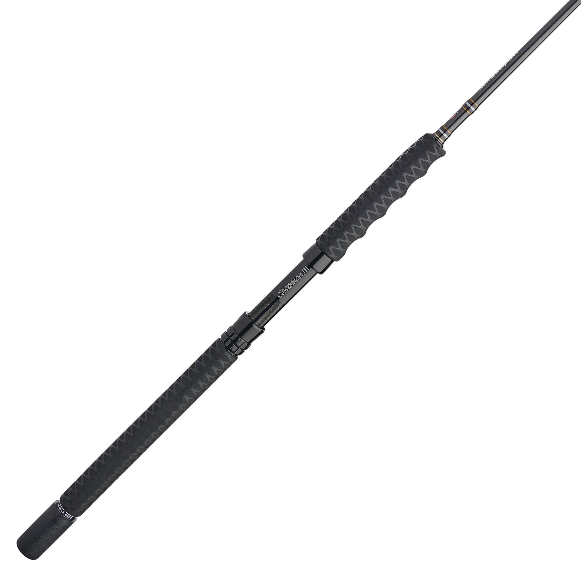 Carnage® III Spinning Boat Rod - Saltwater Fishing Rod for Offshore & Inshore Angling - Perfect for Deep Sea, Pier, and Boat Fishing Adventures