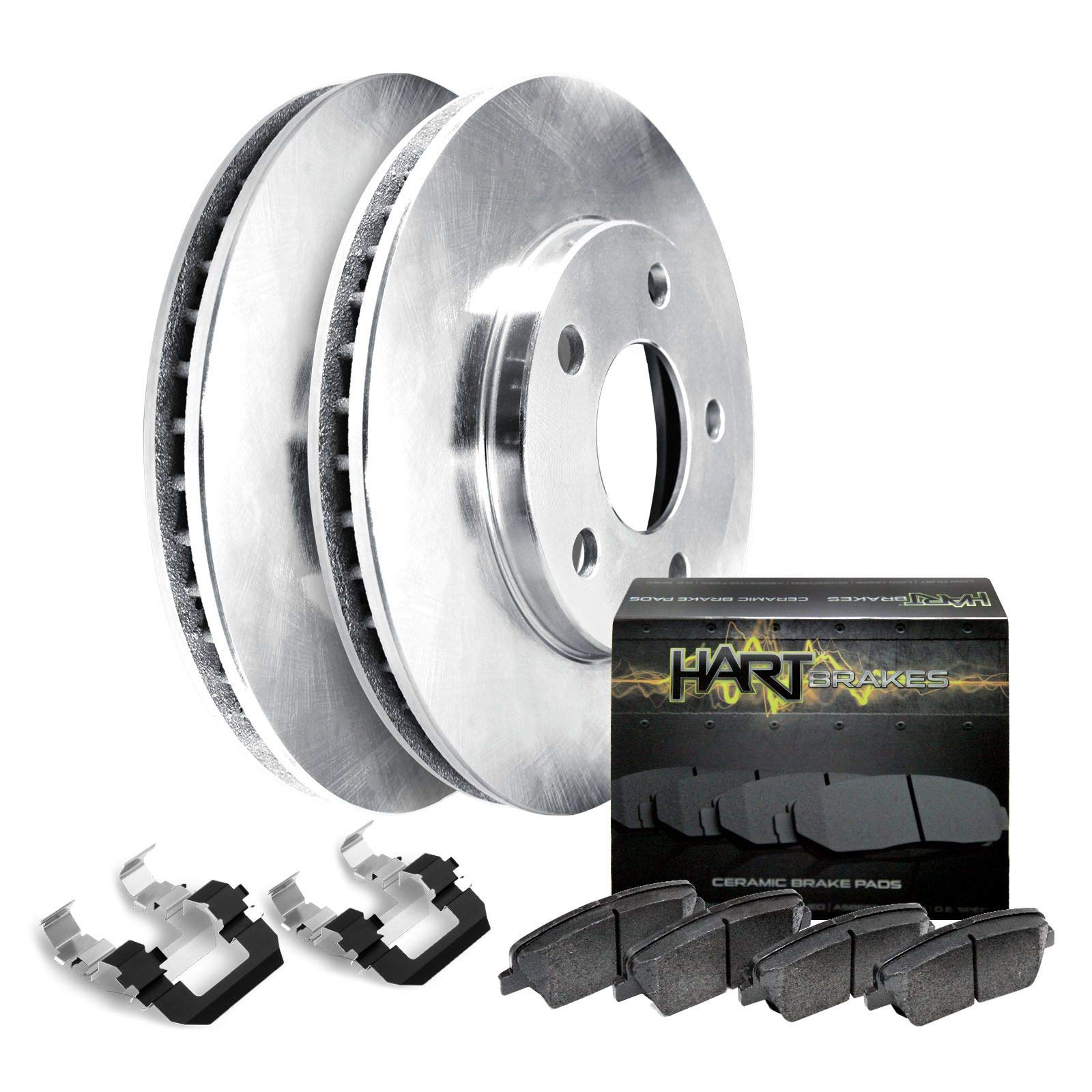 Premium Ceramic Front Brake Pads & Rotors Kit for 2000-2004 Nissan Frontier Xterra - High Performance Braking System for Off-Road, Towing & Daily Driving - Enhances Safety on Mountain Roads, Heavy Loads & Highway Commutes - Ideal for Adventure Trucks, Work Vehicles & Family SUVs - Perfect for Off-Roading, Towing Trailers & Urban Driving