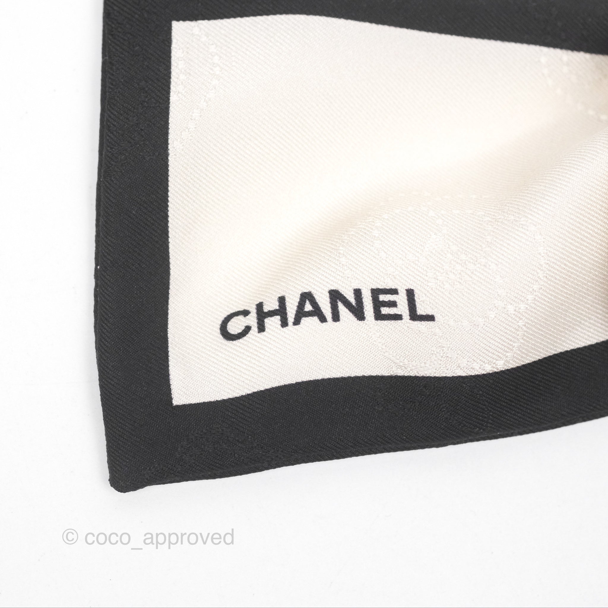 Chanel Bow Silk Hair Accessory Ivory & Black - Elegant Hair Clip for Women, Perfect for Weddings, Parties & Special Occasions