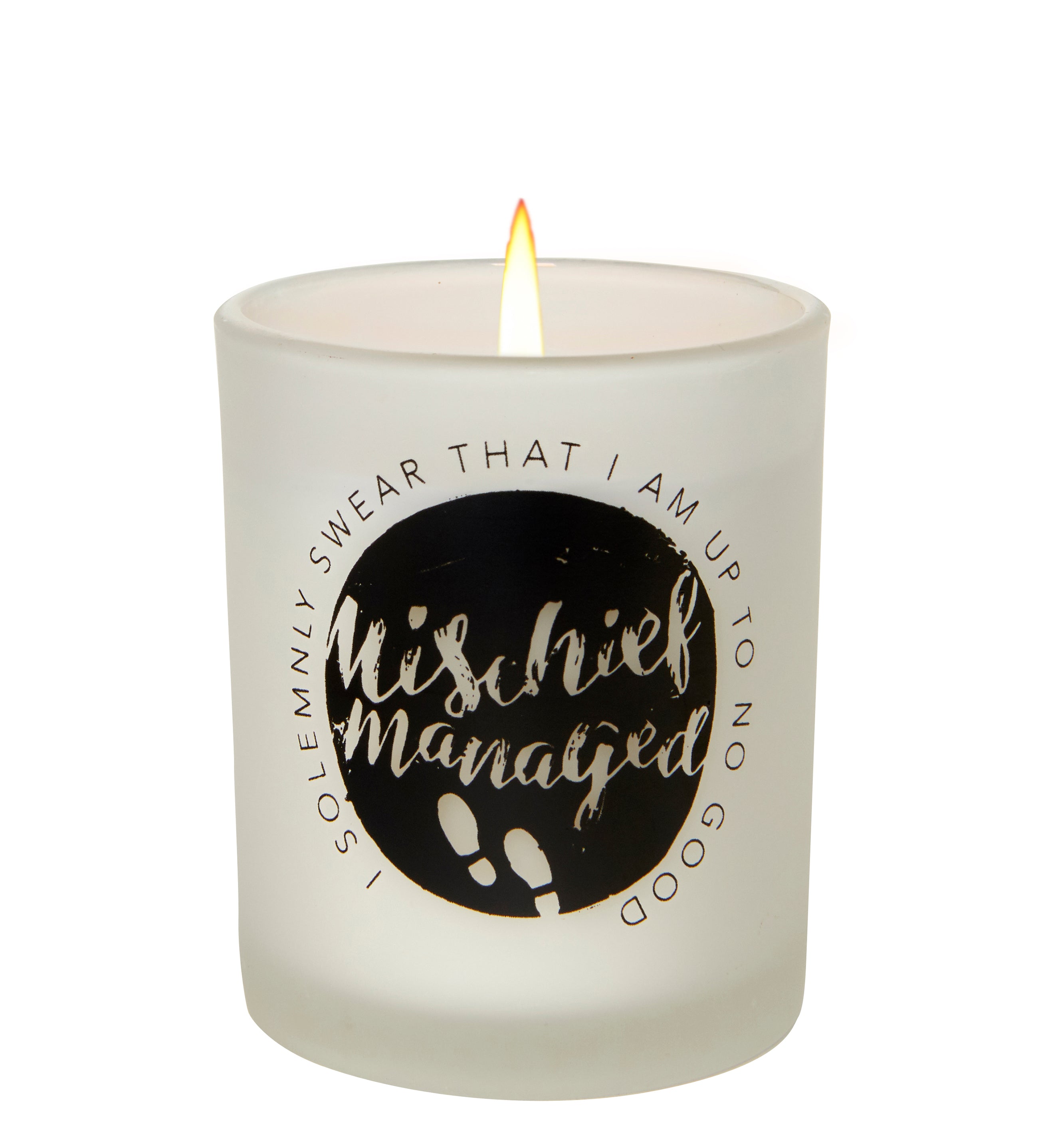Harry Potter Mischief Managed Glass Votive Candle Holder - Collectible Decor for Home, Party & Gift - Perfect for Harry Potter Themed Events, Weddings & Cozy Nights