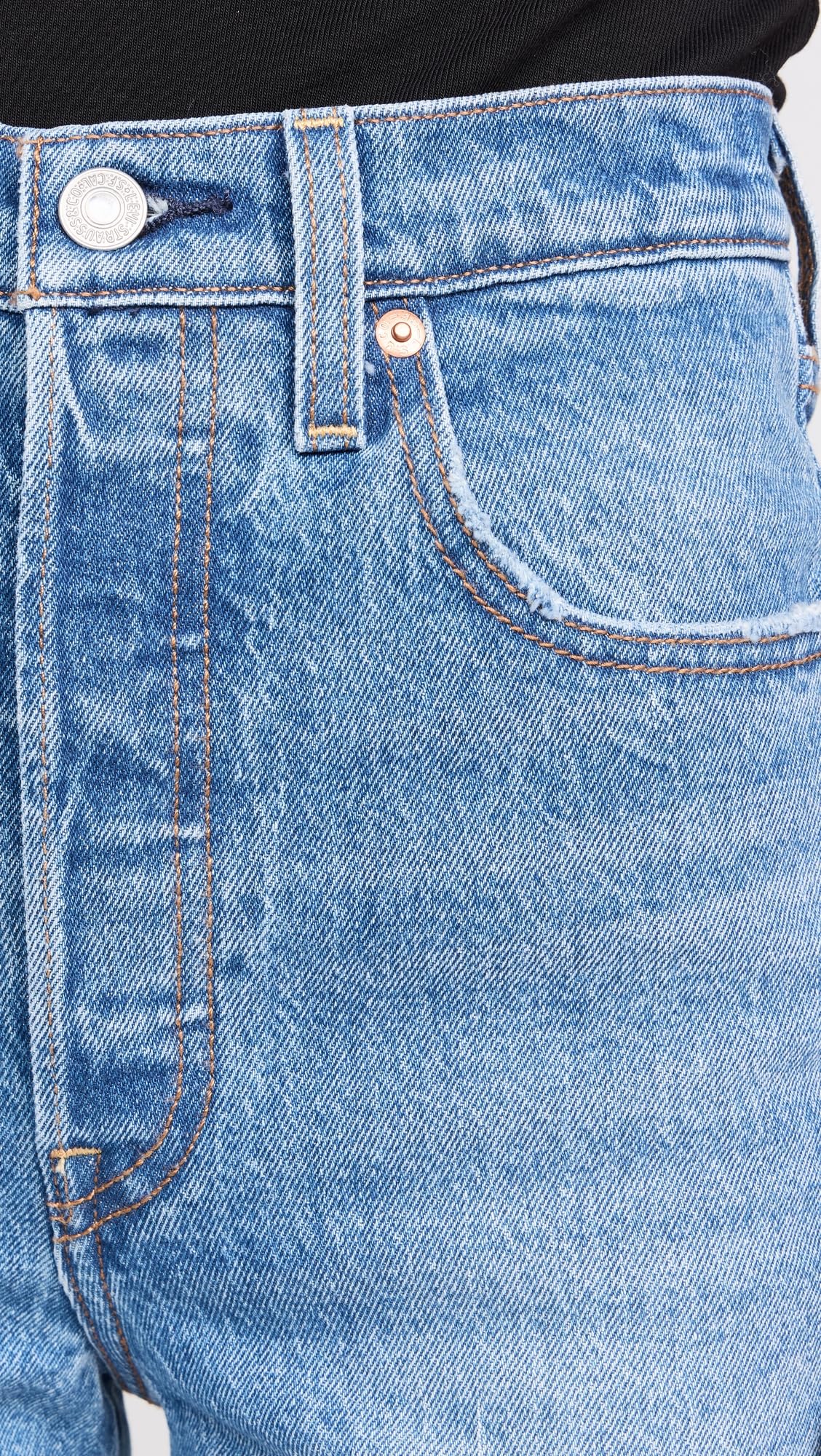 Levi's Women's Ribcage Straight Leg Full Length Jeans - High Waist Stretch Denim Pants for Casual Wear & Everyday Outfits