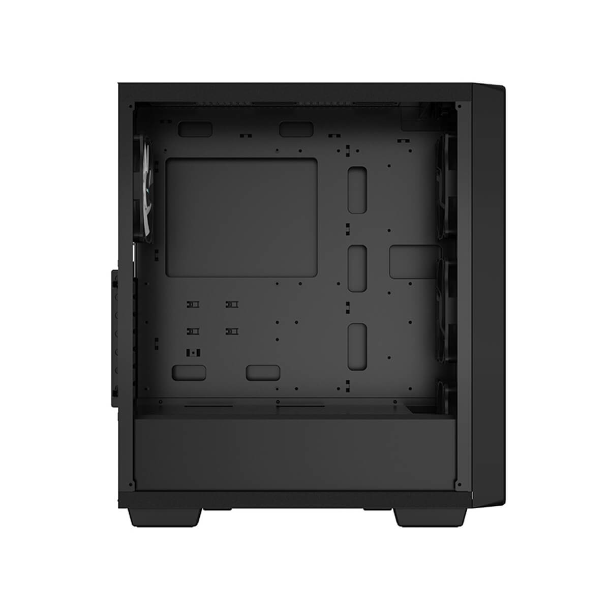 Deepcool CC560 V2 ARGB Mid Tower Computer Case - Tempered Glass Side Panel, Black | High Airflow PC Gaming Case for Home & Office Setup