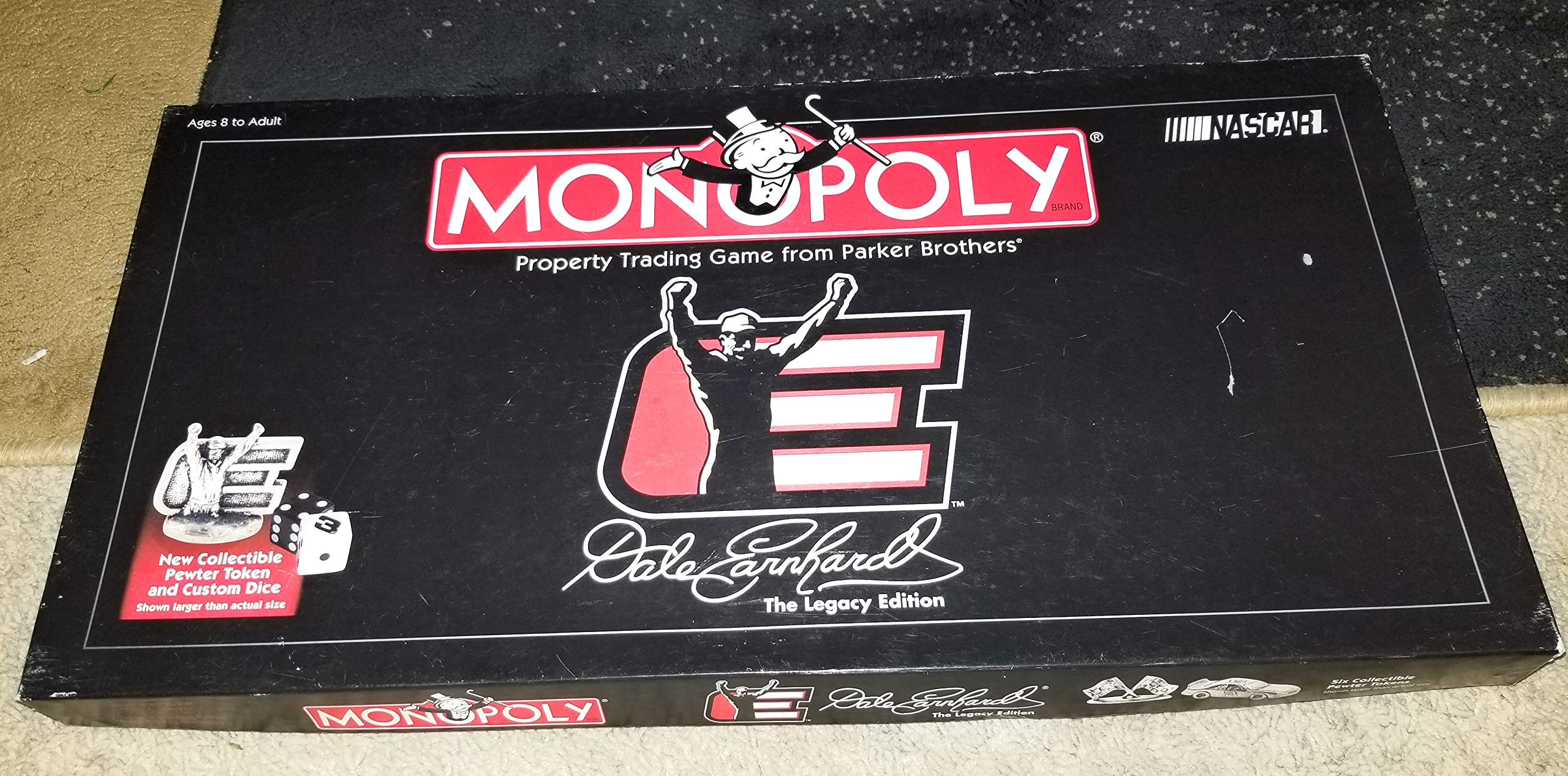 Monopoly Board Game: Dale Earnhardt Legacy Edition - NASCAR Collector's Edition for Family Game Night & Stock Car Racing Fans