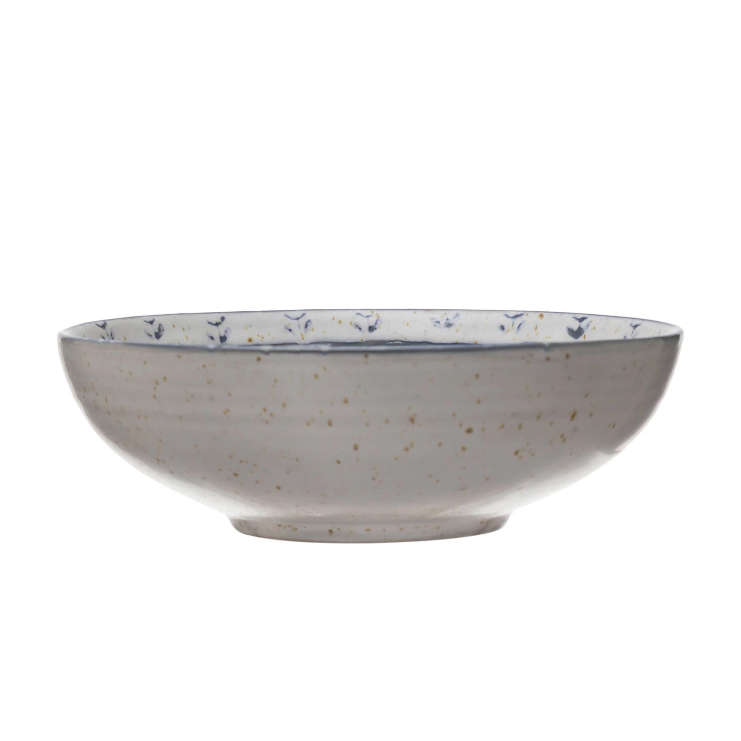 Handcrafted Ceramic Bowl with Unique Blue Debossed Pattern - Perfect for Soups, Salads, and Stylish Home Decor