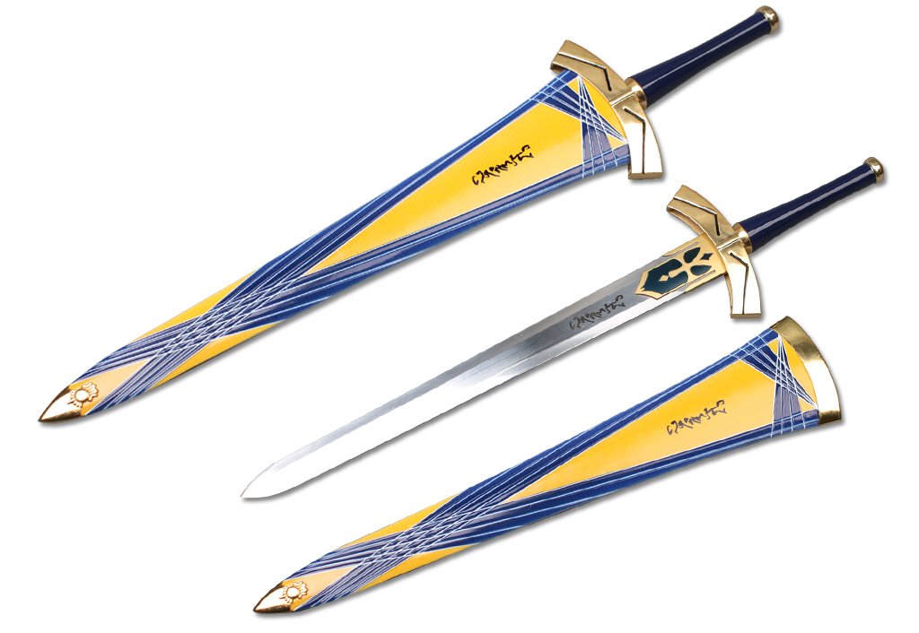 Fate/Stay Night Excalibur Sword Replica - 25 Inch Anime Cosplay Prop for Saber Costume | Perfect for Conventions, Halloween & Collectors