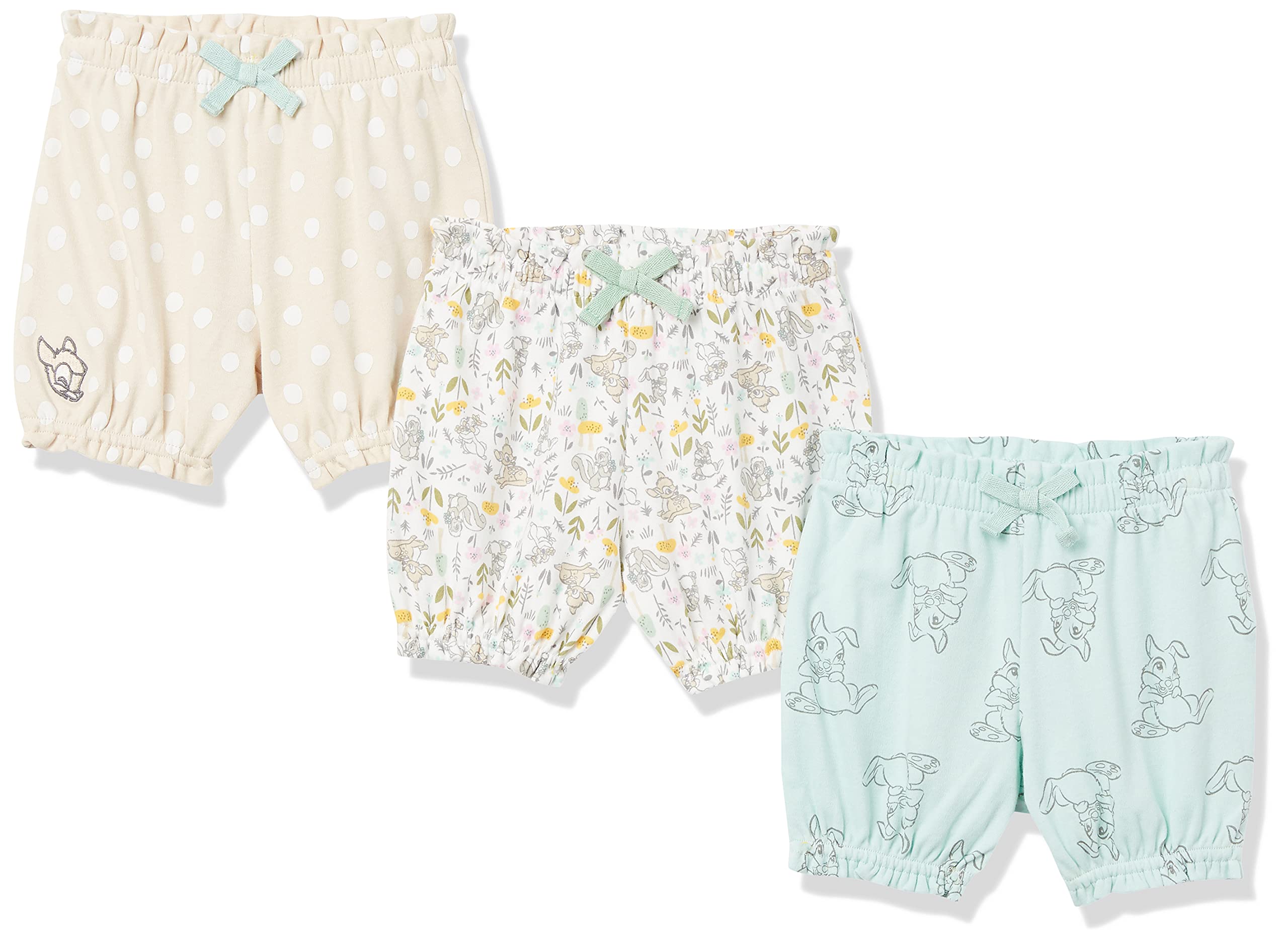 Disney Star Wars Princess Baby Girls' Shorts Multipack - Soft Cotton Toddler Shorts for Playtime, Daycare & Summer Outfits