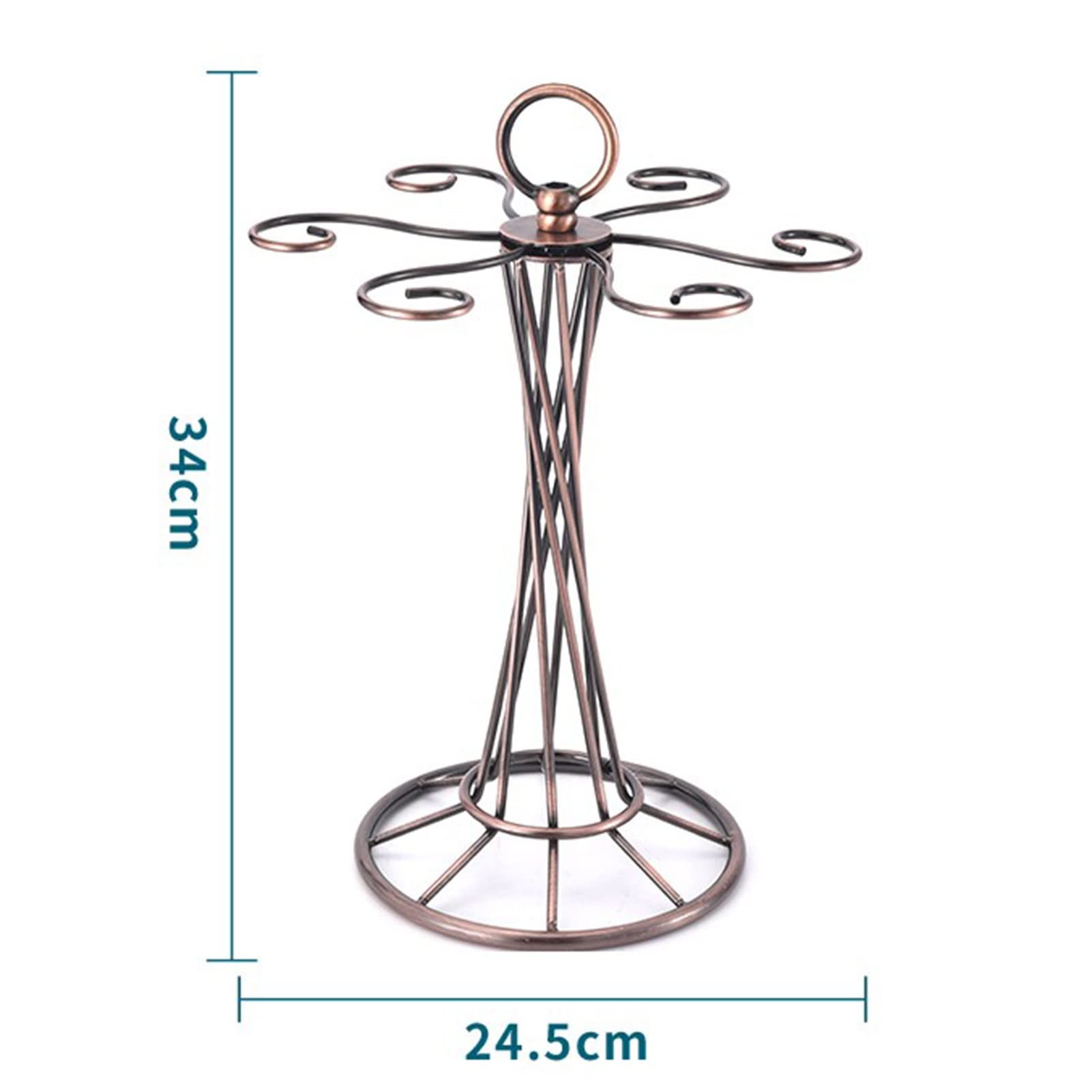 Elegant Freestanding Wine Glass Rack - Countertop Stemware Holder for Home Bar, Kitchen & Dining Room - Perfect for Wine Storage, Entertaining & Space Saving Organization