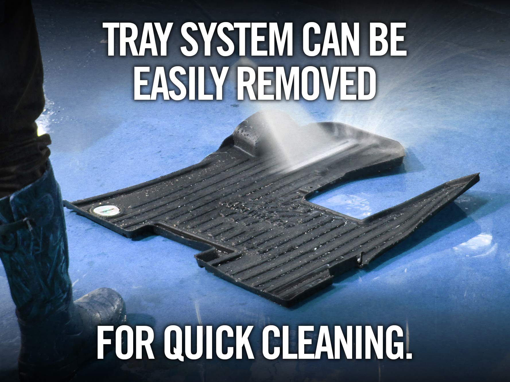 Heavy Duty Minimizer Floor Mats for Kenworth T270 T370 (2006-2021) & T300 (2002-2006) - Manual Transmission - Part #10002470 - Durable Truck Floor Protection for Long Hauls & Off-Road Driving