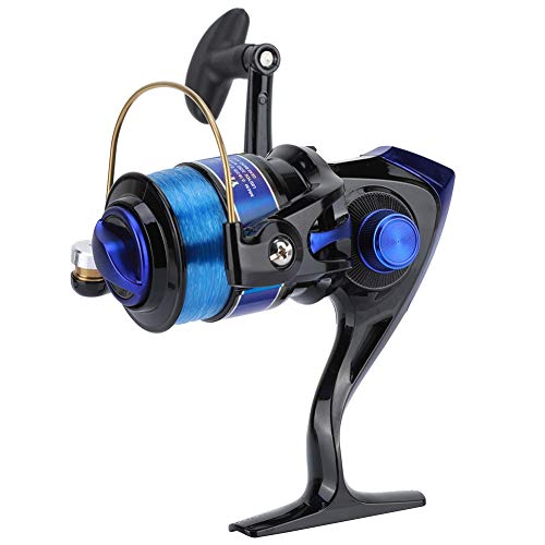YF Series 12BB Spinning Fishing Reel - Durable Plastic Construction with Plated Head for Freshwater & Saltwater Fishing | Perfect for Bass, Trout, and Ocean Angling