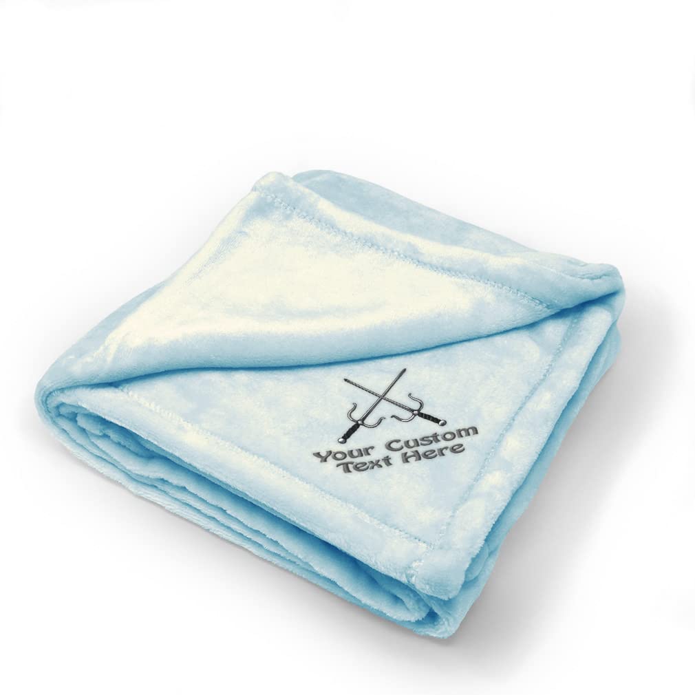 Custom Embroidered Baby Blankets for Boys & Girls - Soft Polyester Nursery Bedding Set - Perfect for Cribs, Strollers & Gift Giving