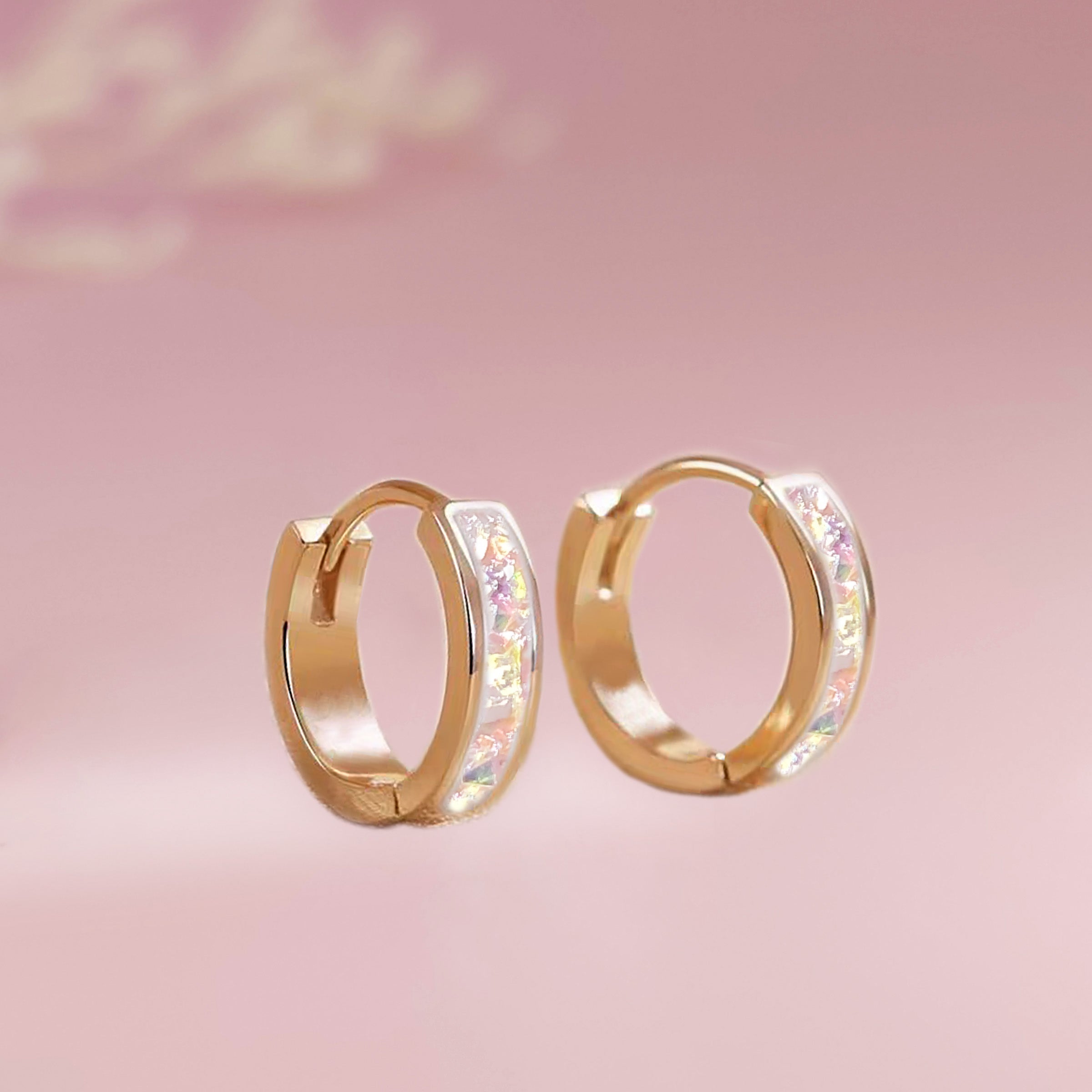 Classic Band Ashes Earrings - Elegant Memorial Jewelry for Loved Ones | Perfect for Remembrance, Sympathy Gifts & Everyday Wear