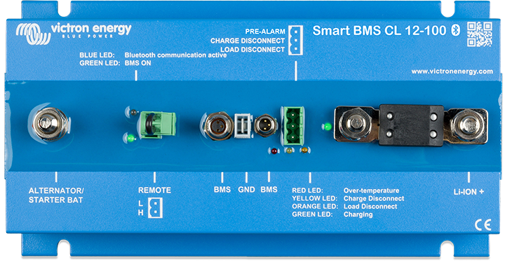 Victron Energy Smart BMS CL 12/100 - 12V 100A Lithium Battery Management System for RVs, Boats & Solar Power - Monitor & Protect Your Battery Life