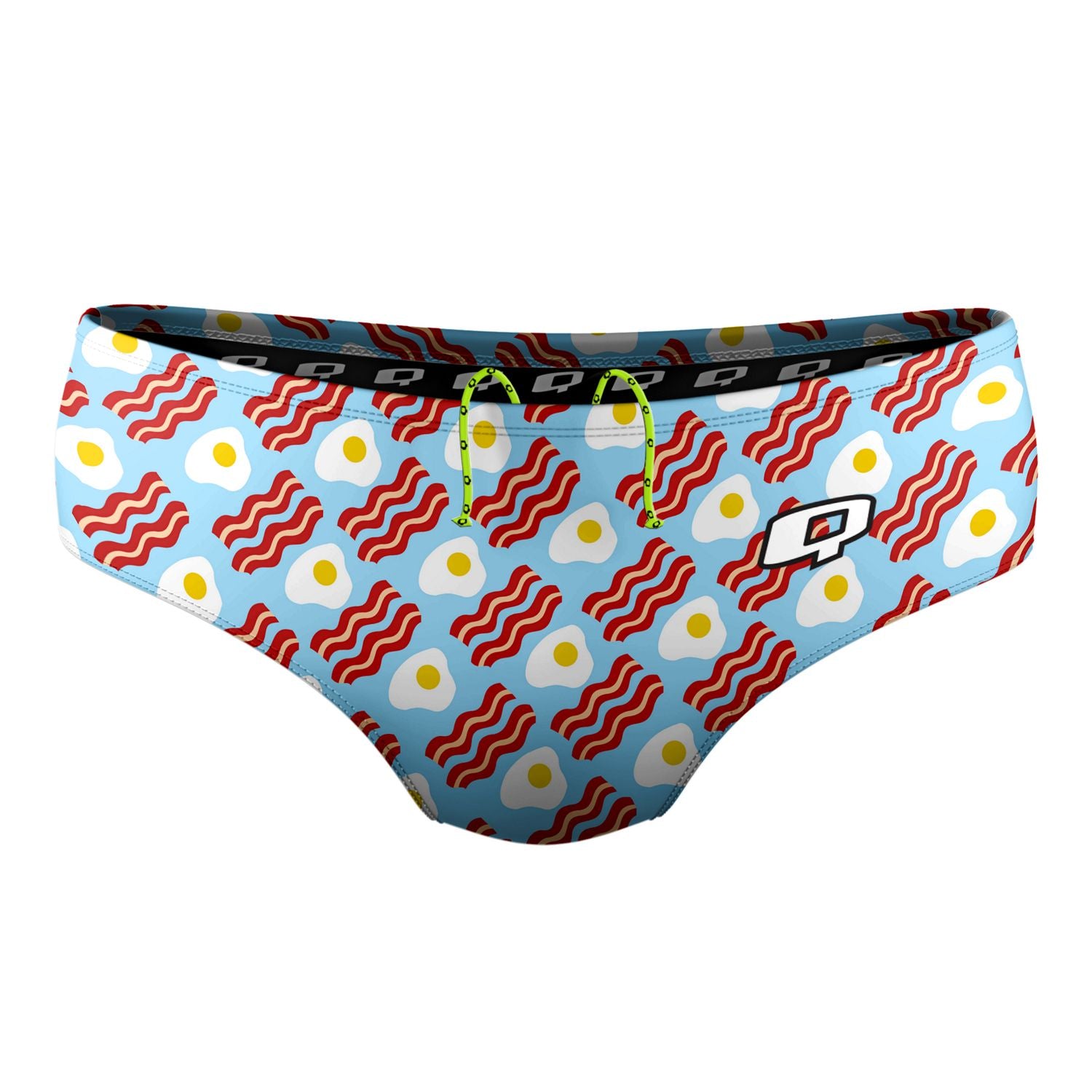 More Bacon Classic Brief Swimsuit for Men - Comfortable Swim Trunks with Quick Dry Fabric - Perfect for Beach, Pool, and Vacation