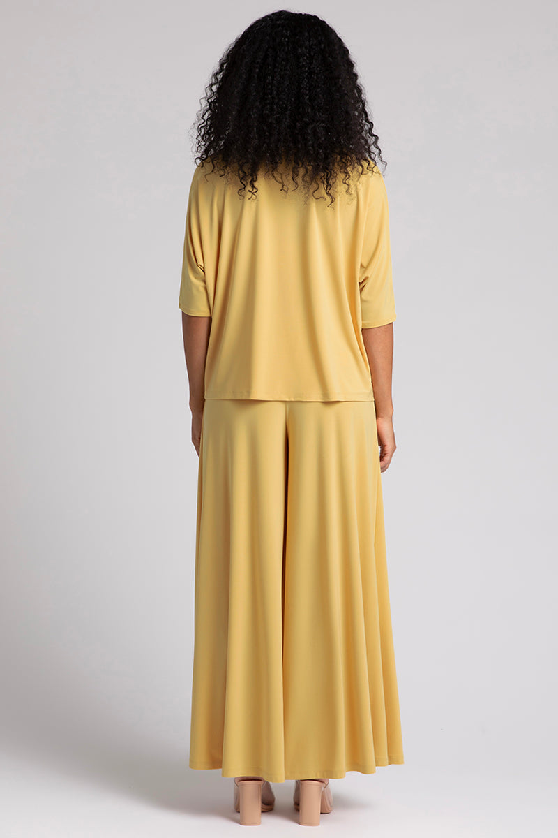 Fashionable Marigold Dolman Top for Women - Trendy Loose Fit Sleeve Blouse for Casual Wear, Parties & Everyday Outfits