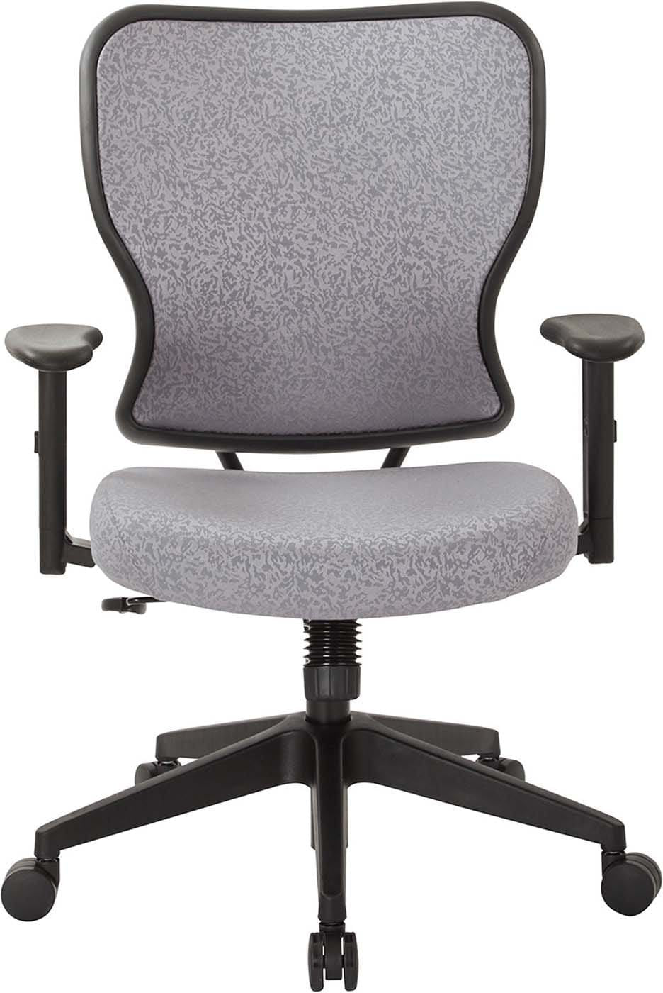 Premium Latte Fabric 2-in-1 Height Adjustable Office Chair with Lumbar Support - Ergonomic Desk Chair for Home & Office Workspace, Gaming, and Study