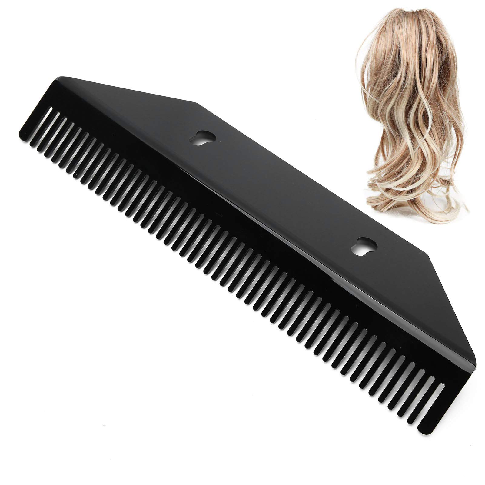 Premium Acrylic Hair Extension Holder - Black Wig Organizer for Salon & Home Use (2-Pack) - Lightweight Display Stand for Hair Strands & Wigs - Perfect for Stylists & DIY Beauty Enthusiasts
