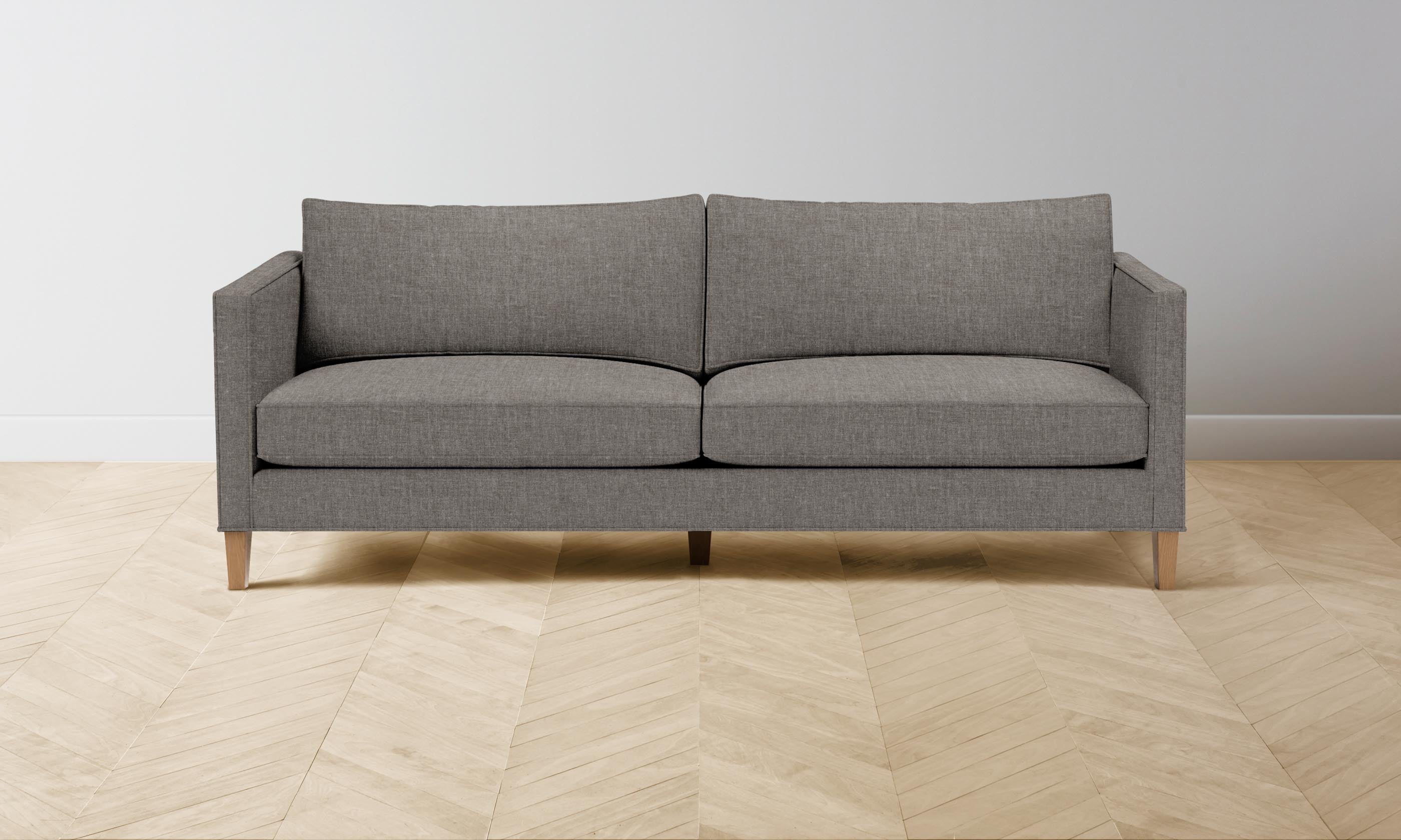 The Crosby Sofa - Heritage Belgian Linen in Agate | Modern Living Room Furniture for Comfort & Style