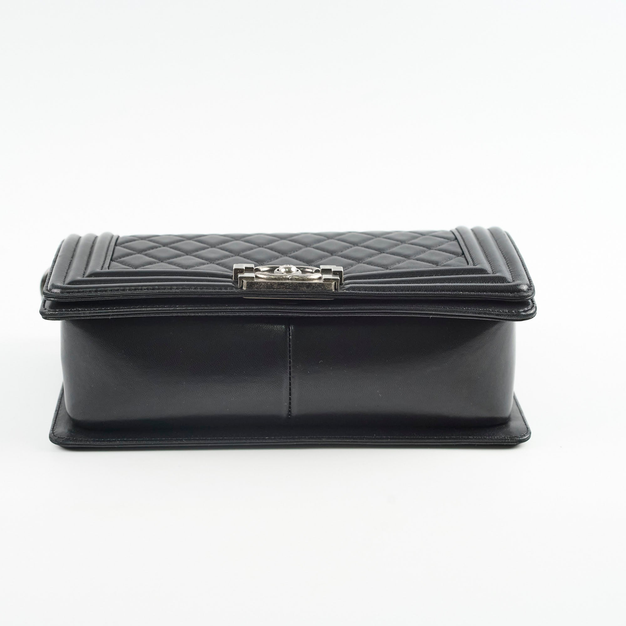Chanel Old Medium Boy Bag in Black - Luxury Quilted Leather Crossbody Bag for Women | Perfect for Evening Events, Parties & Date Nights