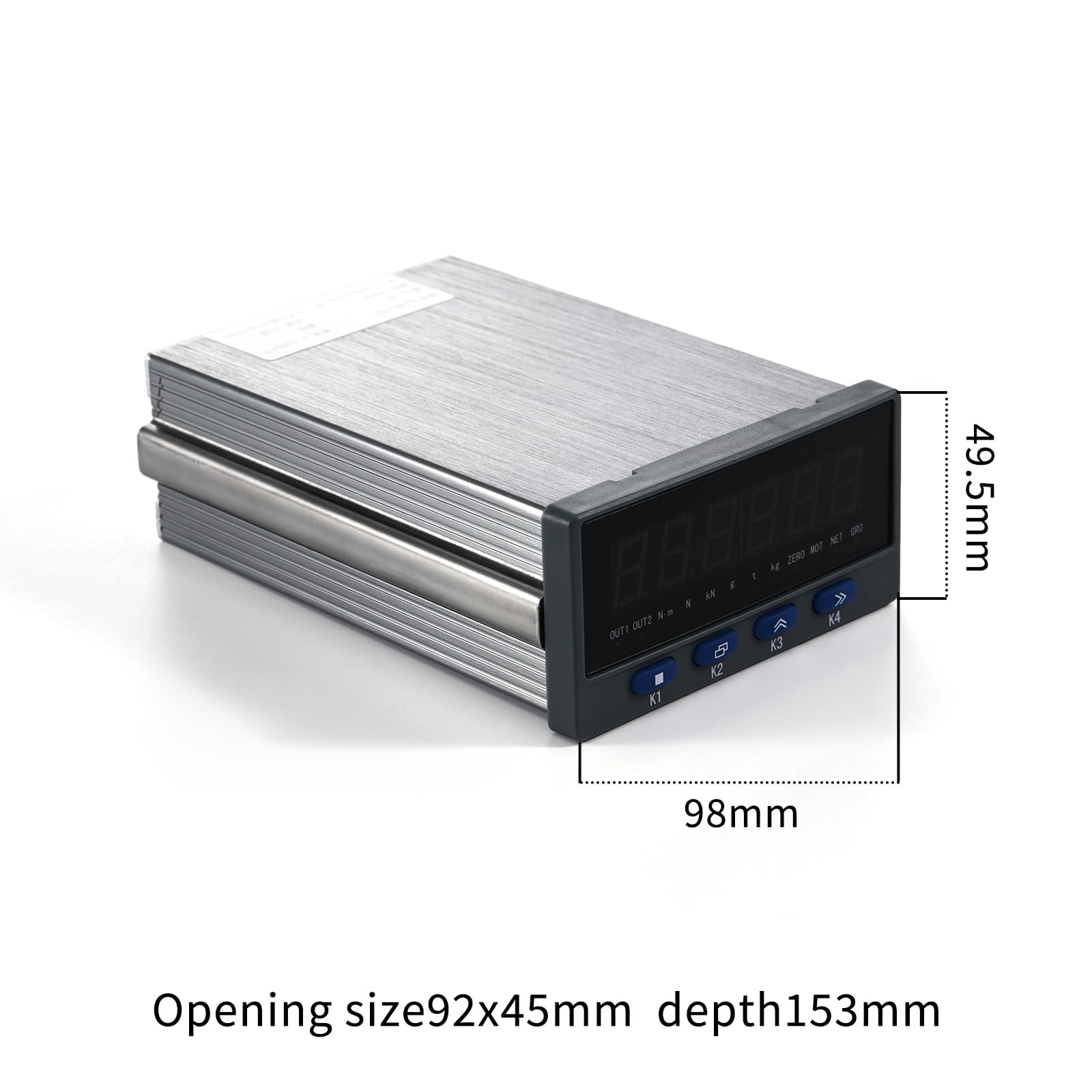 QL-HB5-C Load Cell Indicator Display - High Precision Weighing Transducer & Batching Transmitter - AC 100-240V, IP65 Rated, RS485 & 4-20mA Output - Ideal for Industrial Scales, Batching Systems, and Process Control Applications