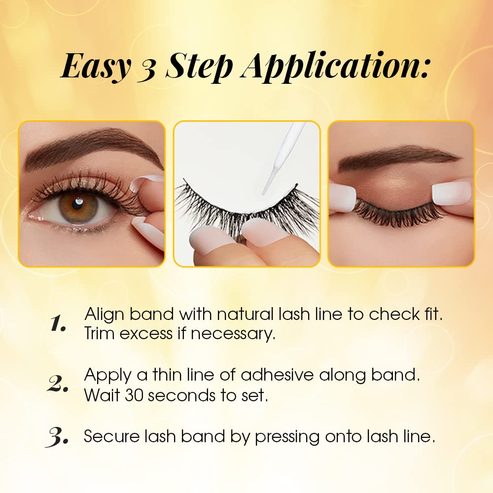 Ardell TextureEyes False Lashes 586 - Natural Textured Reusable False Eyelashes for Everyday Wear, Lightweight Lash Strips for Enhanced Eye Look, 1 Pair - Perfect for Weddings, Parties & Special Occasions