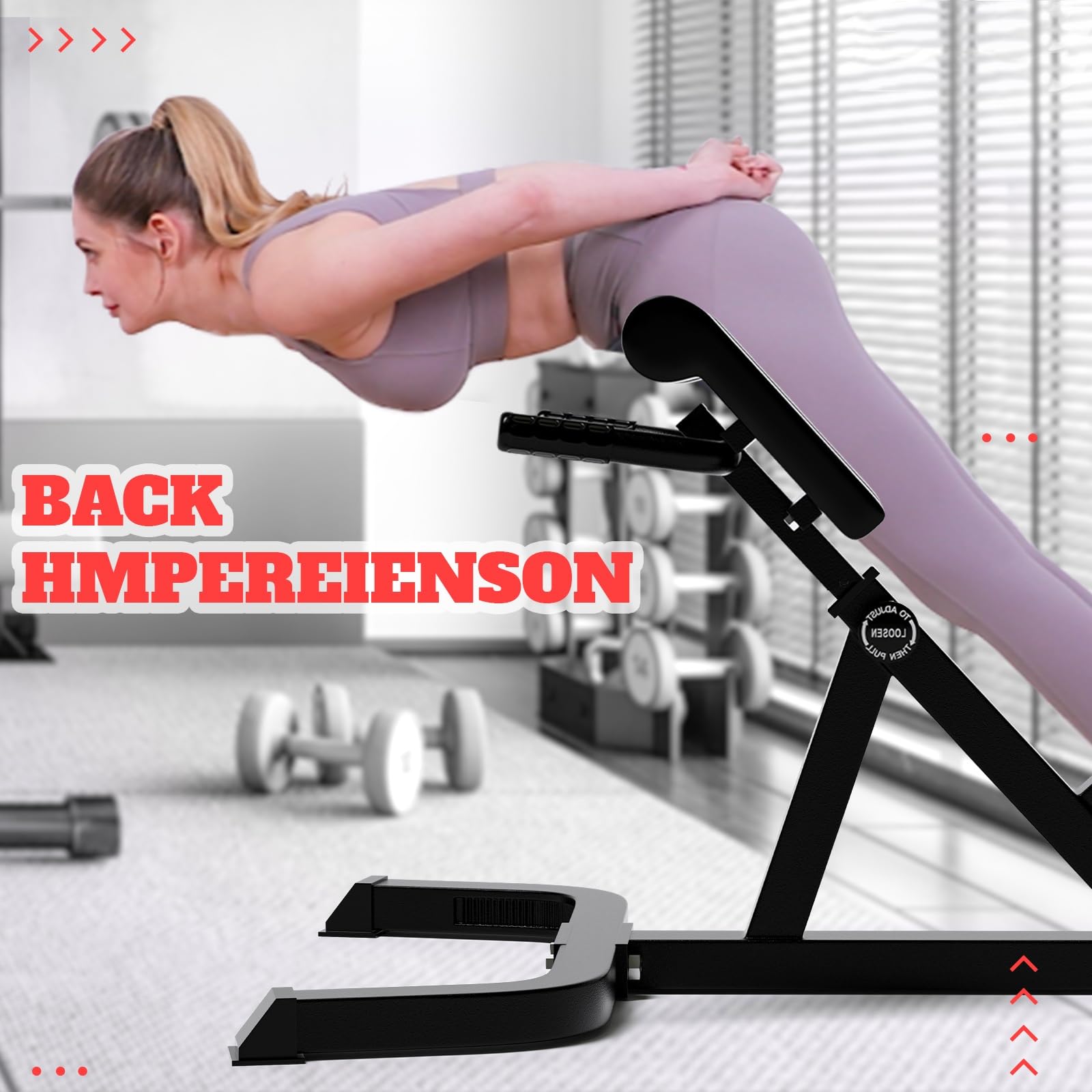 Roman Chair - Hyperextension Bench for Back & Ab Workouts | Multi-Functional Abdominal Exercise Equipment for Home Gym | Strengthen Core & Legs | Perfect for Men & Women Full Body Training