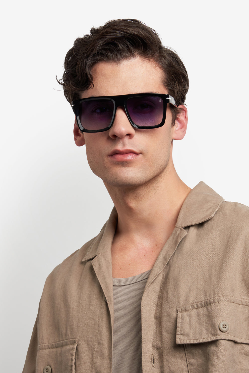 David Beckham DB7134/S Sunglasses - Polarized Aviator Style for Men - Perfect for Driving, Outdoor Sports & Fashion Accessories