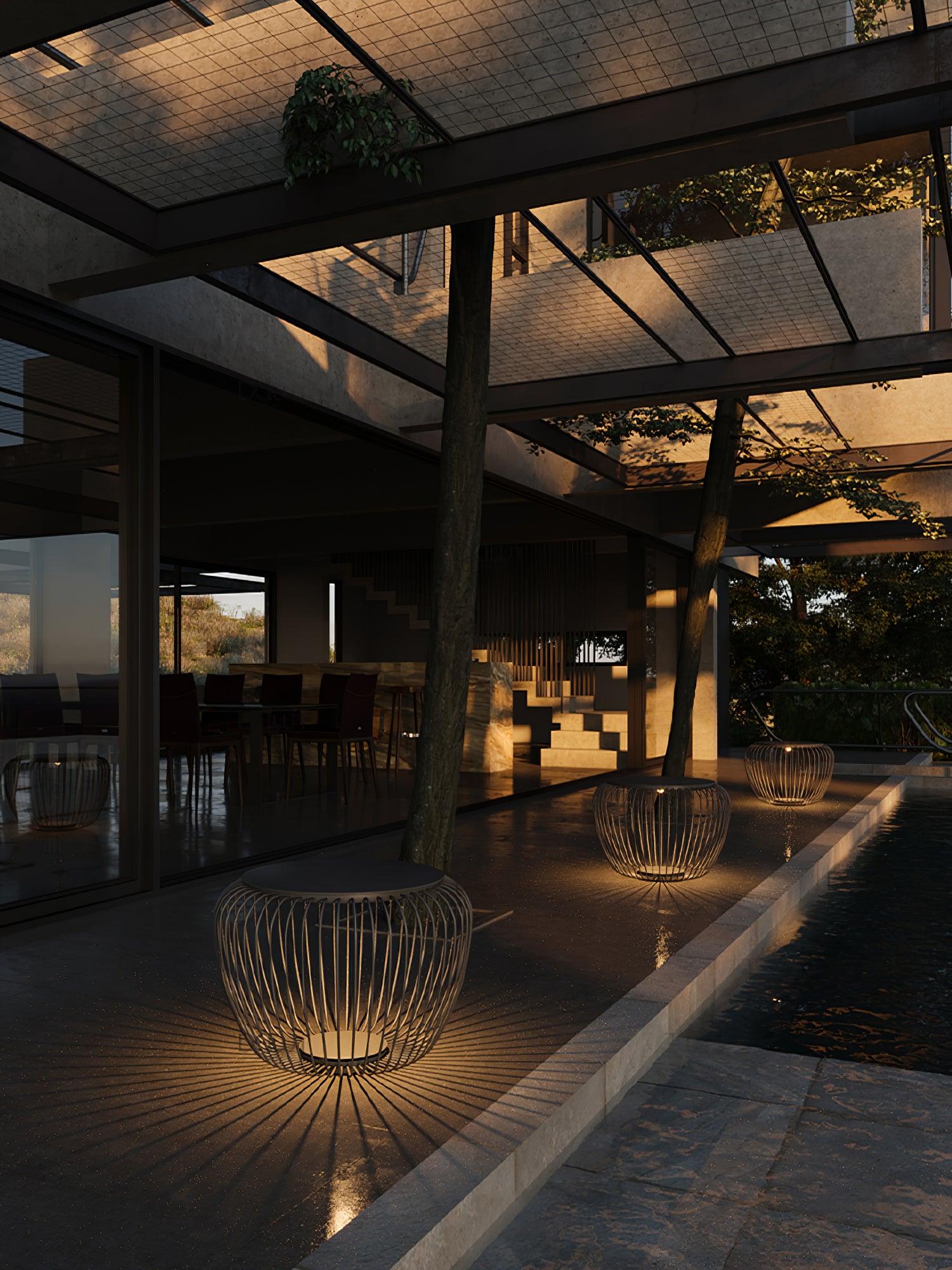 Meridiano Solar Powered LED Garden Outdoor Table Light - Waterproof & Durable for Patio, Deck, Backyard, and Poolside Decor
