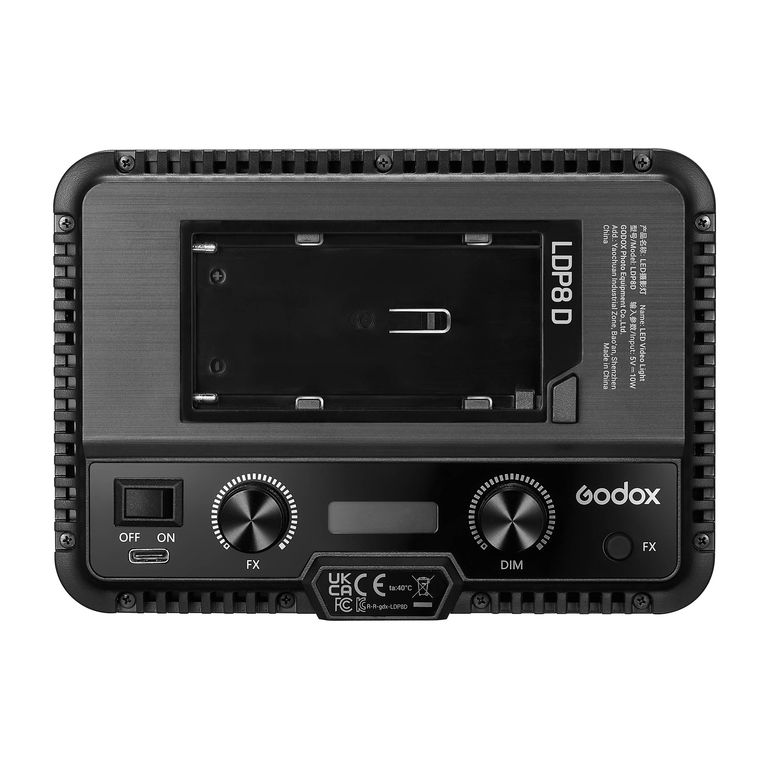 Godox LDP8Bi Bi-Color LED Camera Light with 3200K-5600K Adjustable Color Temperature - Perfect for Photography, Videography, YouTube & Live Streaming