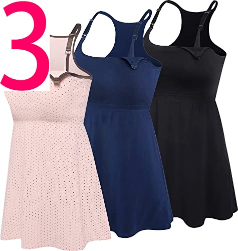 Black+pink Dot+navy 3pack