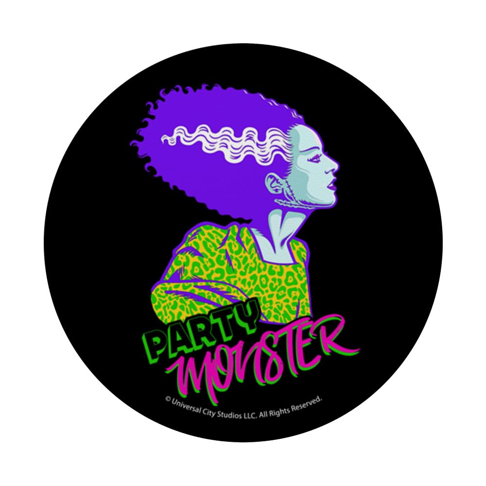 Bride of Frankenstein PopSockets PopGrip - Swappable Phone Grip & Stand for Halloween Parties, Cosplay & Horror Movie Nights - Compatible with iPhone & Android