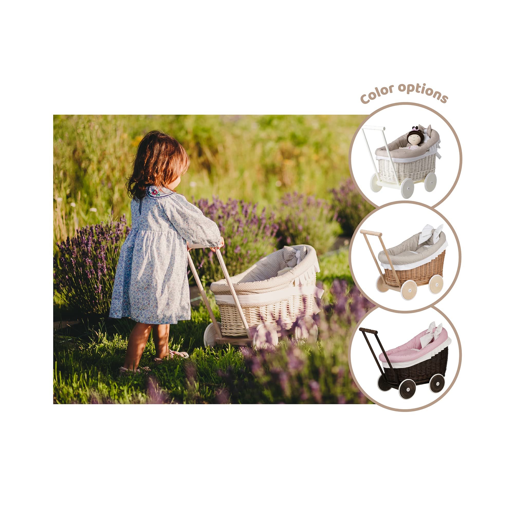 Natural Beige E-Wicker 24