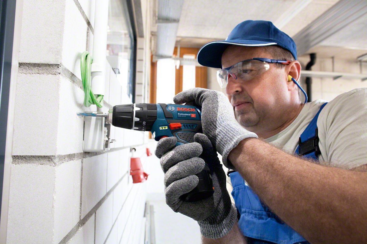 Bosch Professional GSB 10.8-2 LI 10.8V Cordless Lithium-Ion 2-Speed Combi Drill (Body Only) - Perfect for DIY Projects, Home Repairs & Professional Construction Work