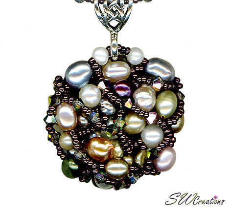 Rutilated Quartz Vitrail Crystal Bead Art Necklace - Handmade Boho Jewelry for Women, Healing Crystal Necklace for Meditation & Energy Balancing - Perfect for Yoga, Spiritual Gifts & Everyday Wear