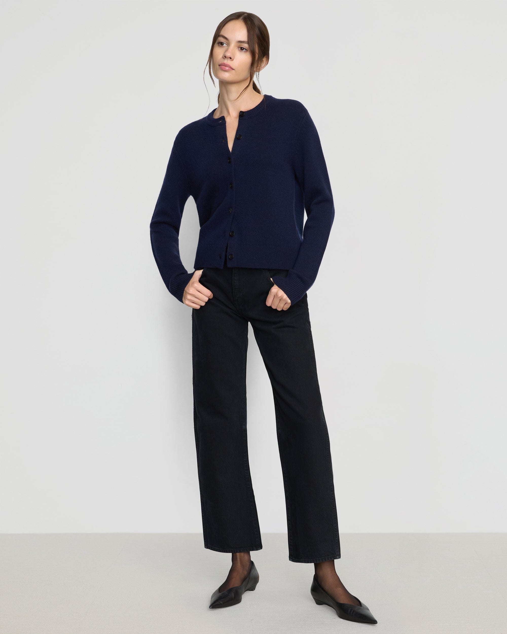Soft & Warm Kiran Wool Cashmere Cardigan for Women - Cozy Winter Sweater with Pockets - Perfect for Office, Travel & Casual Outfits