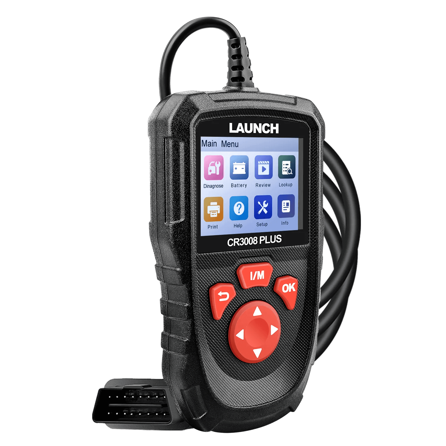 LAUNCH Creader 3008 PLUS OBD2 Scanner - Professional Car Diagnostic Tool for Engine Fault Codes, ABS, SRS, Oil Reset | Compatible with Most US Vehicles | Perfect for Mechanics & DIY Car Maintenance
