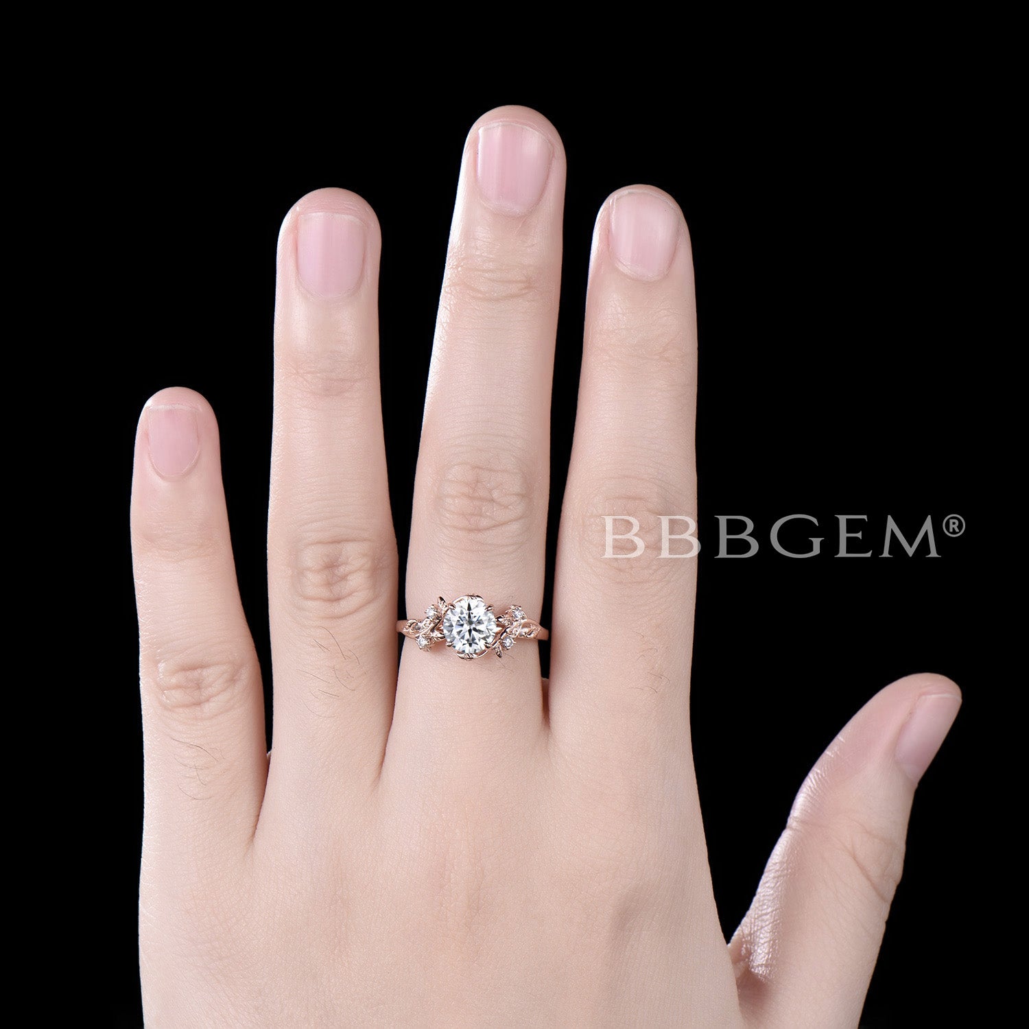 IGI Certified Pear Lab Grown Diamond Engagement Ring - 14k Gold Floral Leaf Wedding Band Set for Bridal, Anniversary & Special Occasions