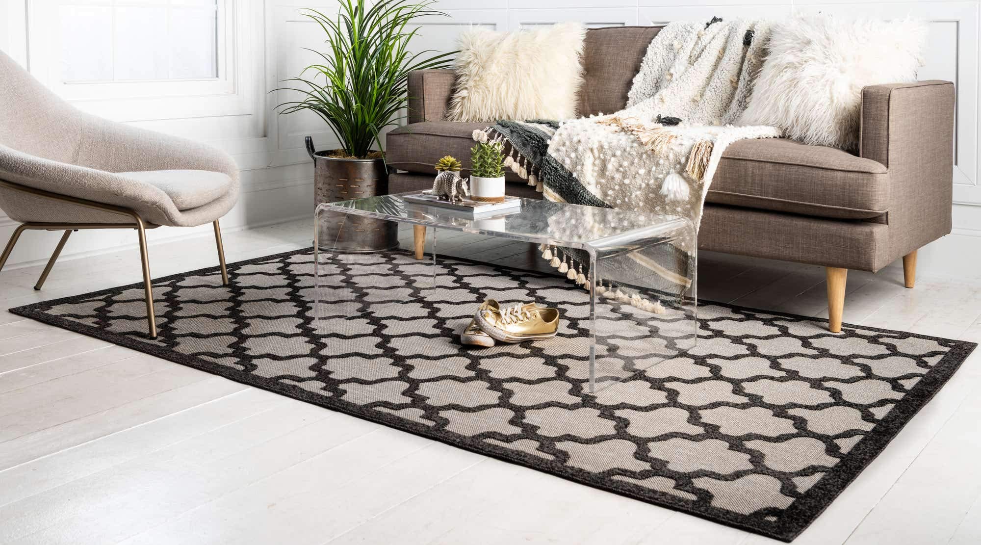 Unique Loom Outdoor Trellis Collection Area Rug - 6'1